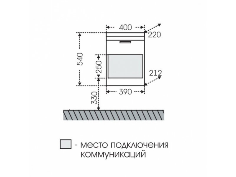 Купить Тумба под раковину СаНта Родос 40 206010, подвесная