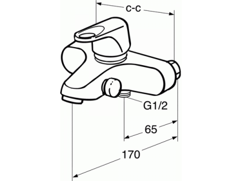 Купить Смеситель Gustavsberg Nordic 41112123 для ванны