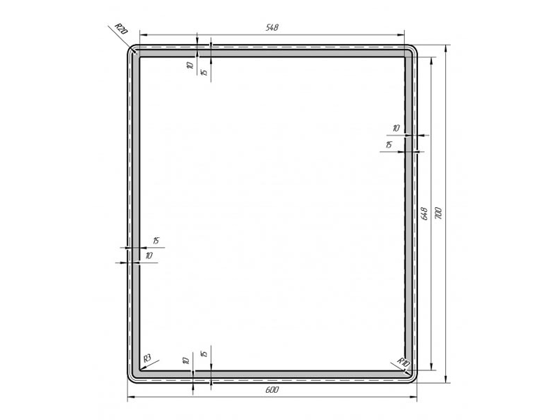 Купить Зеркало Dreja Tiny LED 60