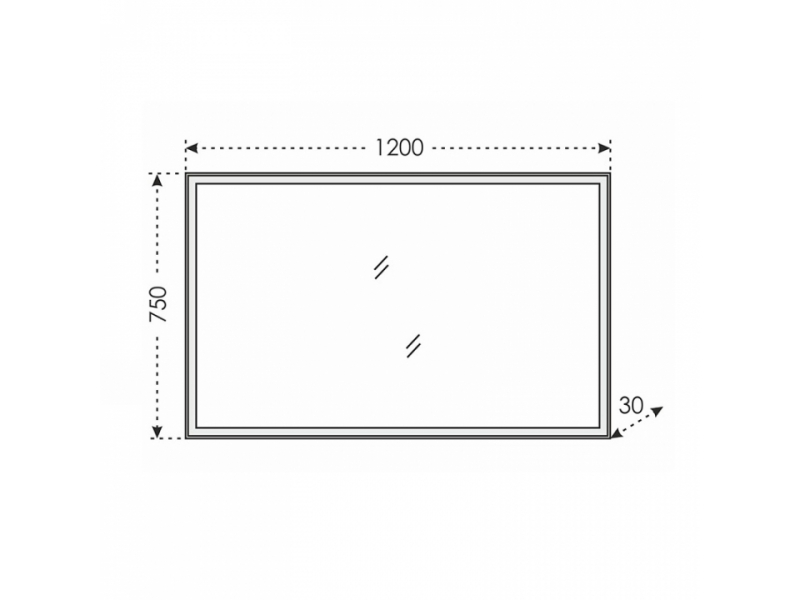 Купить Зеркало СаНта Марс 120 900506 с LED-подсветкой