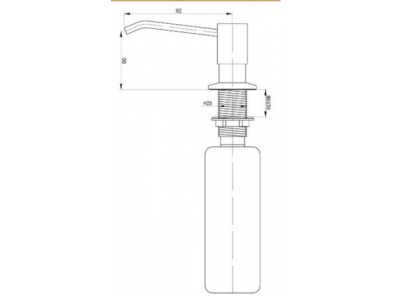 Купить Дозатор жидкого мыла Zorg Inox ZR-28 BR, бронза