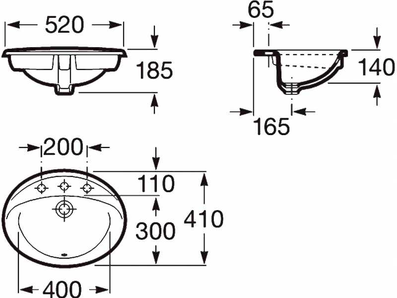 Купить Раковина Roca Rodeo 327866000 52 см, накладная 52x41