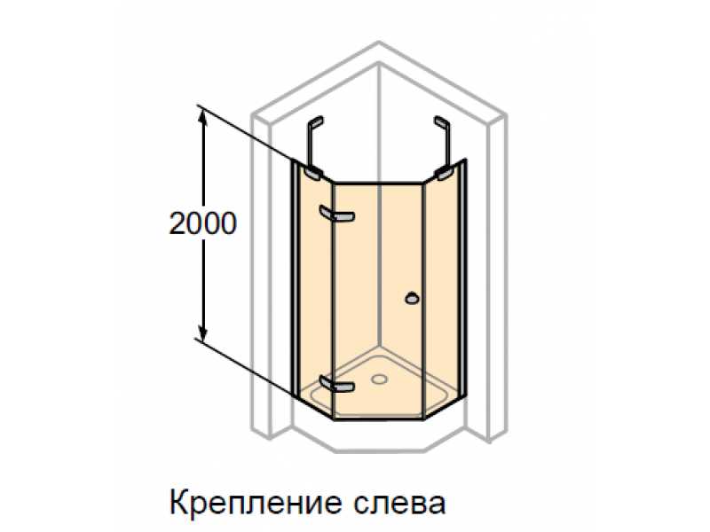 Купить Душевой уголок Huppe ENJOY ELEGANCE, 100 х 100 х 200 см, стекло прозрачное