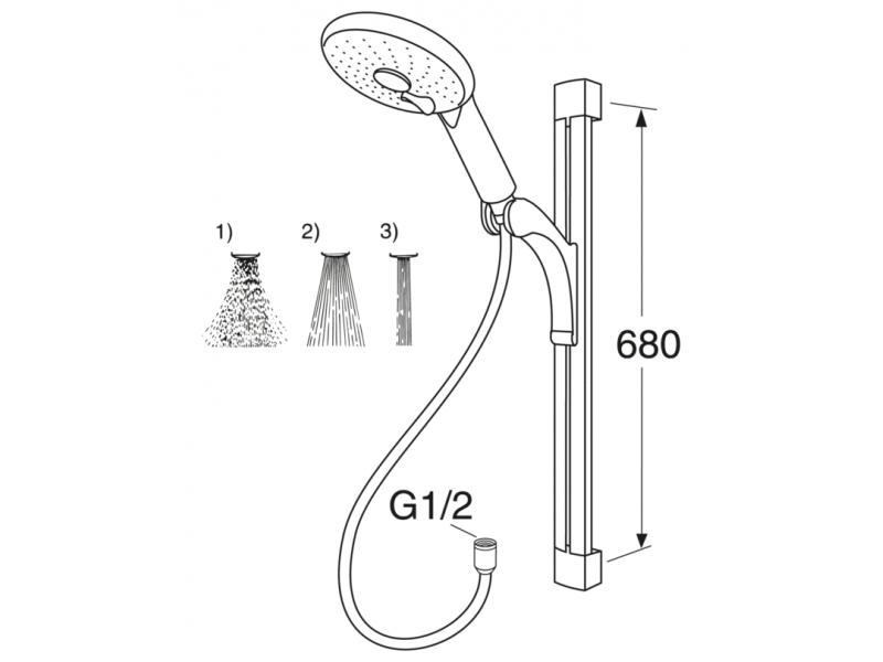 Купить Душевой гарнитур Gustavsberg Coloric GB41103390 49 цвет красный