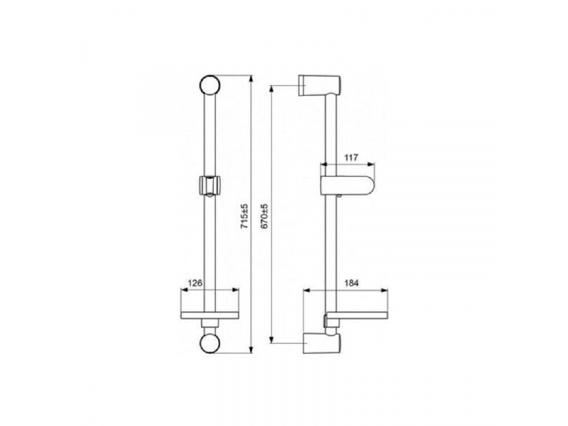 Купить Душевая штанга Vidima Fresh L BA219AA