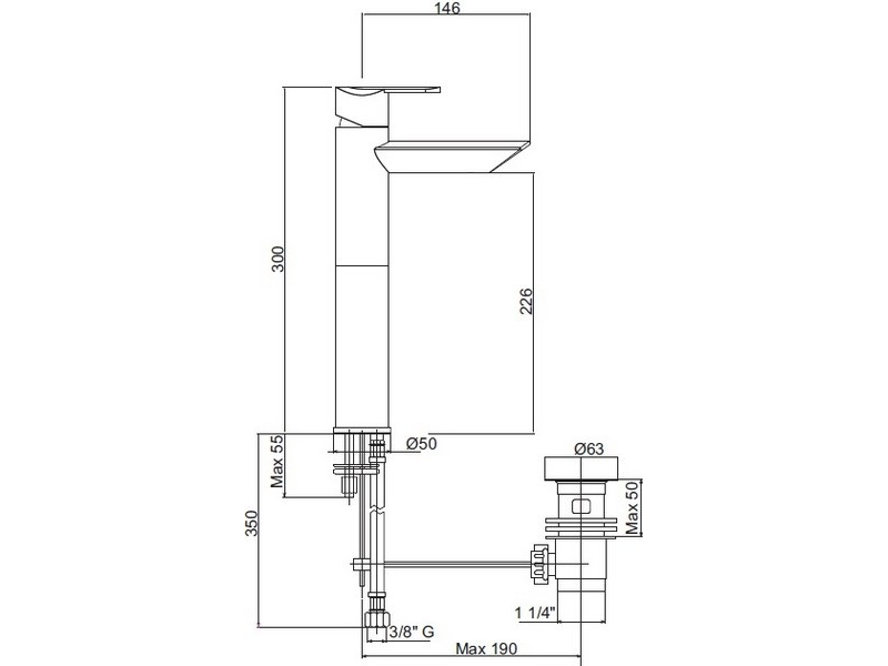 Купить Смеситель Cezares GARDA-LC11-01-Cr для раковины