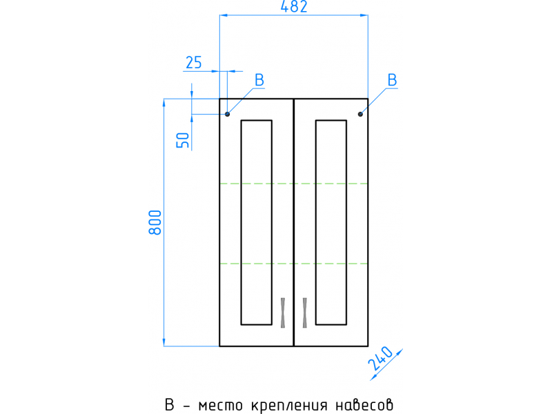 Купить Шкаф Style Line Эко Стандарт 48 ЛС-00000352, 48 см, напольный, белый