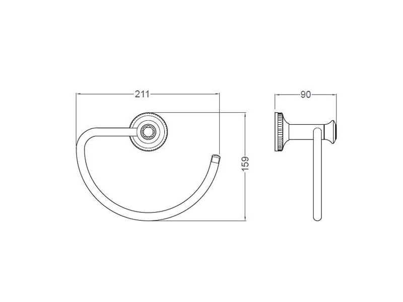 Купить Полотенцедержатель Schein Superior 7066025, 21.1 см, хром