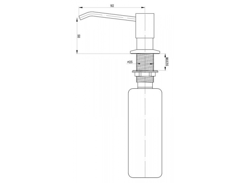 Купить Дозатор жидкого мыла Zorg Inox ZR-28 STEEL, нержавеющая сталь