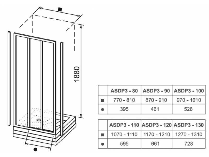 Купить Душевая дверь в нишу Ravak Supernova ASDP3-80, профиль белый, витраж грейп, 00V40102ZG