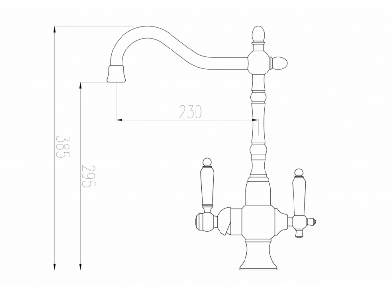 Купить Смеситель Zorg Clean Water ZR 336 YF-50 BR для кухни под фильтр, цвет бронза