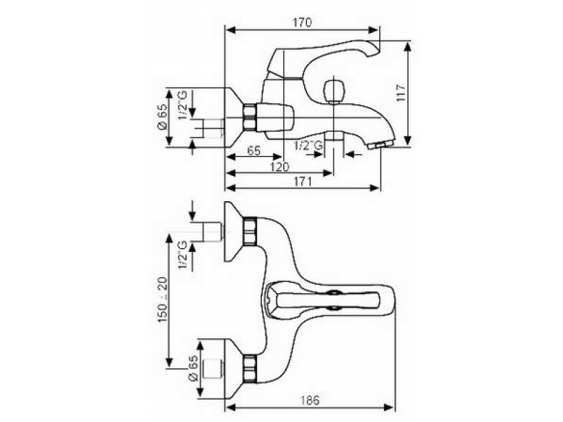 Купить Смеситель для ванны Emmevi Ares 76001OR, золото