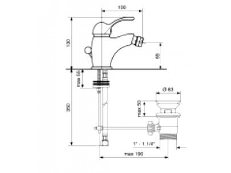 Купить Смеситель для биде Emmevi Melody 11004CR, хром