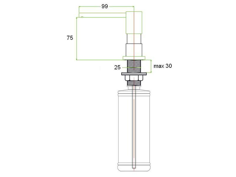 Купить Дозатор жидкого мыла Zorg Inox ZR-22 STEEL, цвет сталь