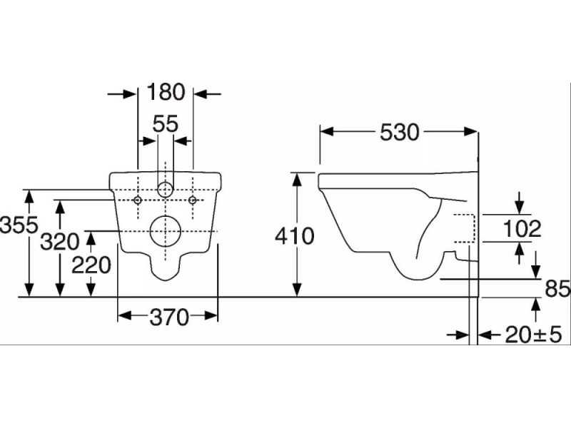 Купить Подвесной унитаз Gustavsberg Hygienic Flush 5G84HR01 безободковый с крышкой-сиденьем Soft-Close