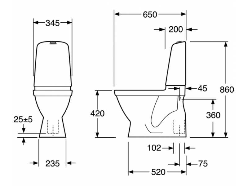 Купить Напольный унитаз Gustavsberg Nautic GB111500201205, безободковый