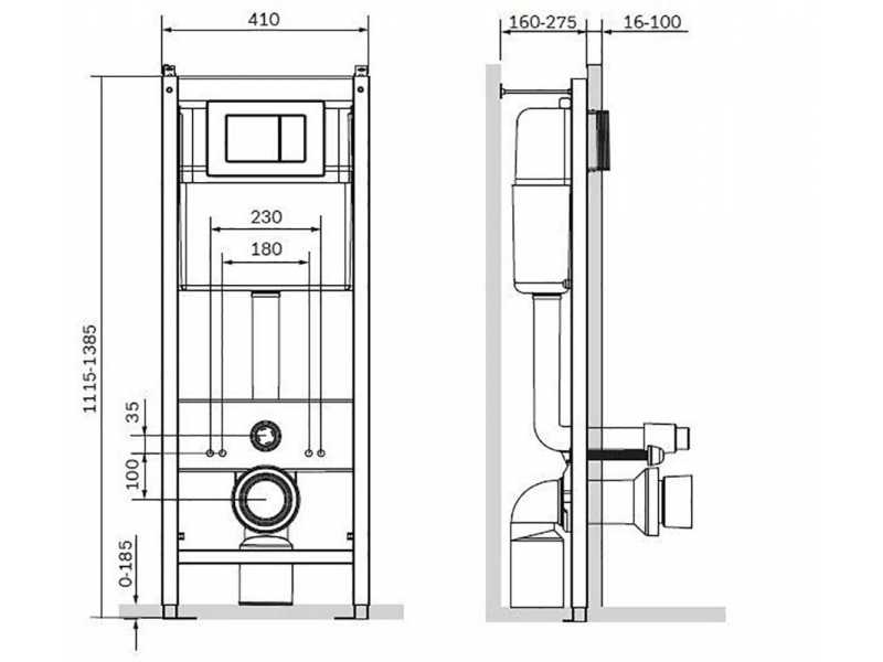 Купить Инсталляция Roca с безободковым унитазом Roca Gap Clean Rim 34647L000, сиденье микролифт, комплект 7.8931.0.410.0 (7893104100)