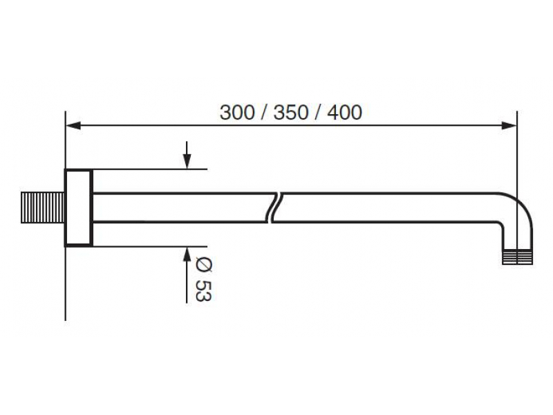 Купить Кронштейн для душа Emmevi Anubis C00679(400)OR, золото