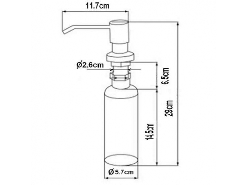 Купить Дозатор жидкого мыла Zorg Inox ZR-20 GRAFIT, графит