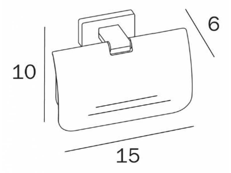 Купить Держатель для туалетной бумаги Inda Lea A18260CR, цвет: хром