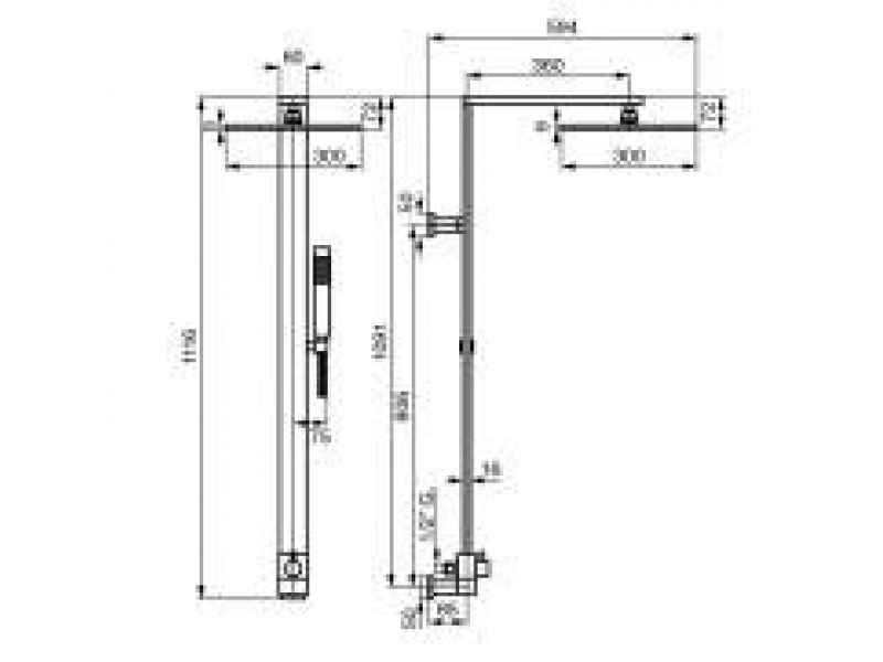 Купить Душевой комплект Emmevi C03046ICR, хром