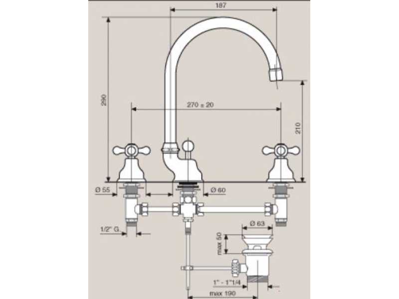 Купить Смеситель для раковины Emmevi Deco Classic 12043CR, хром