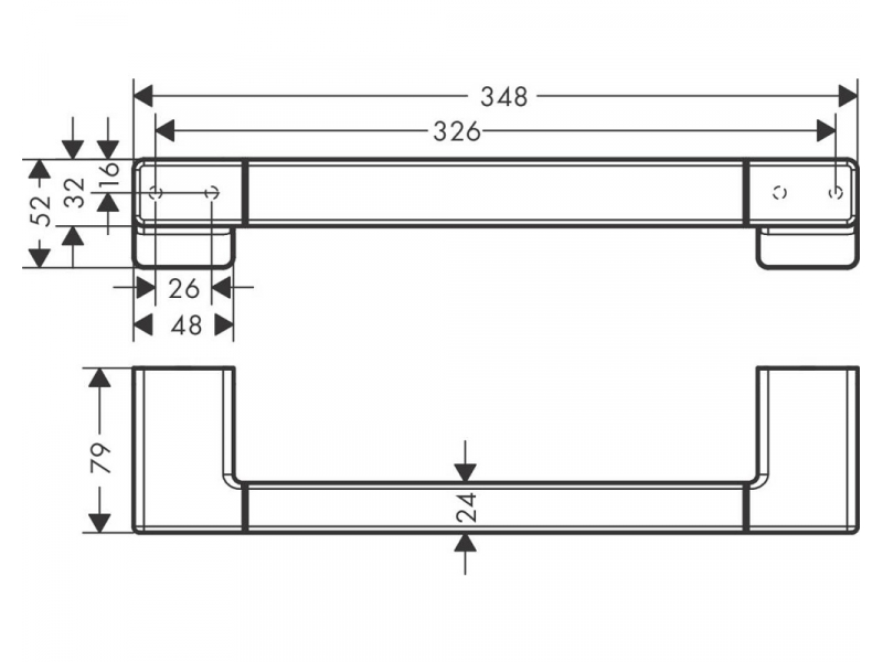 Купить Поручень Hansgrohe AddStoris, бронза шлифованная, 41744140