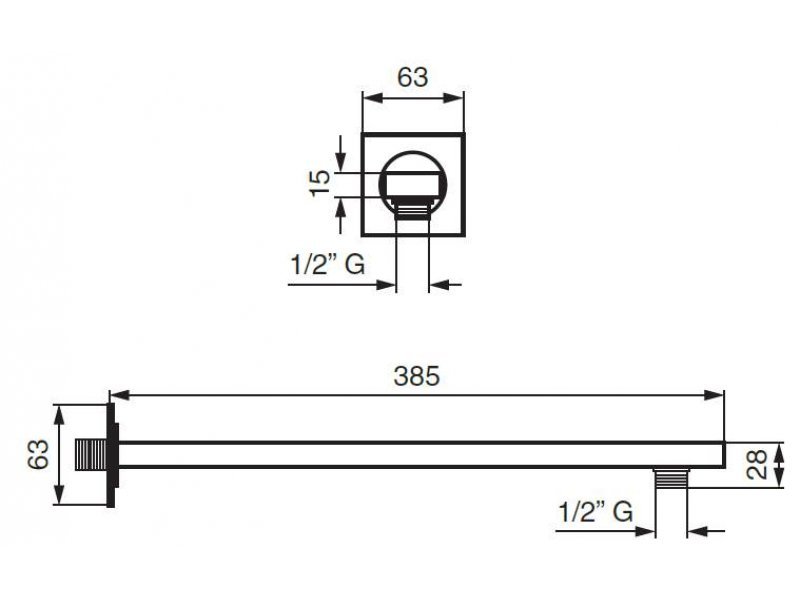 Купить Кронштейн для душа Emmevi C00698CR, хром