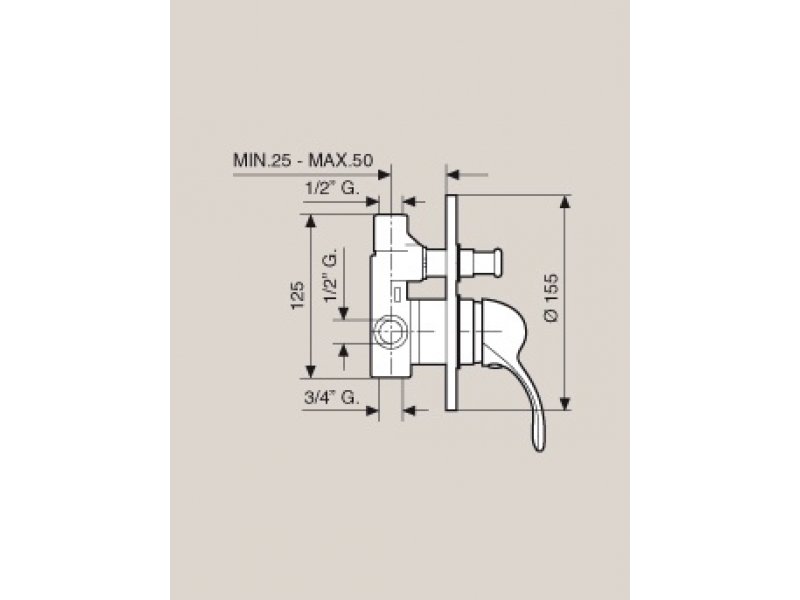 Купить Смеситель для душа Emmevi Melody 11019CR, хром