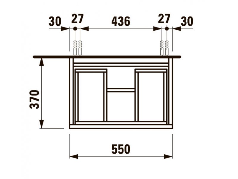 Купить Тумба с раковиной Laufen Pro 55*37*39 см, цвет каппучино