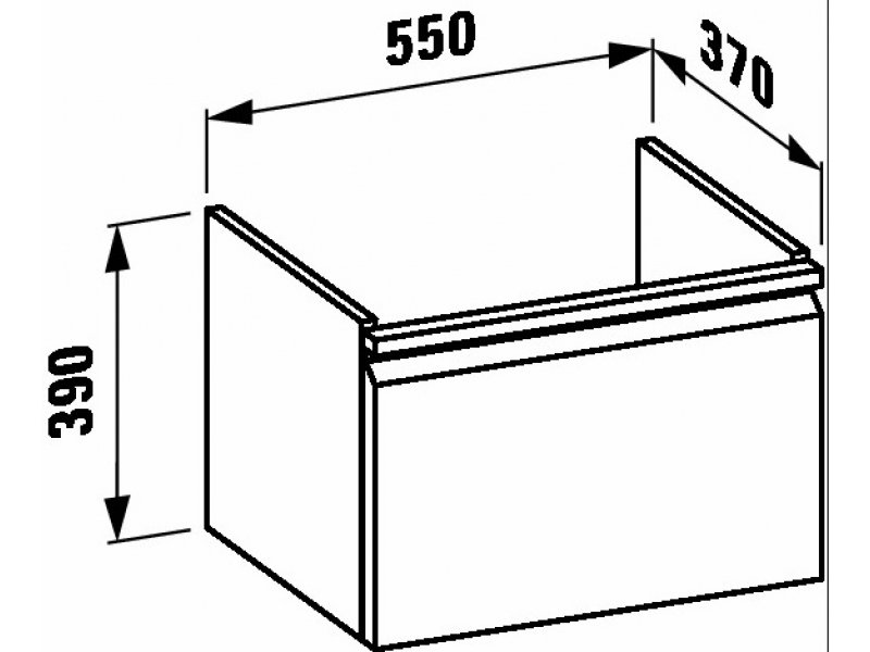 Купить Тумба с раковиной Laufen Pro 55*37*39 см, цвет каппучино