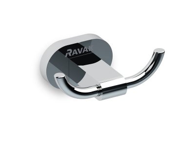 Крючок двойной Ravak Chrome CR 100.00, хром, X07P186