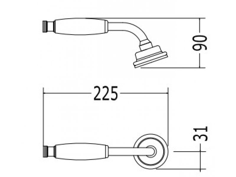 Купить Душевая лейка Devon&Devon Austin UTCI431OT, светлое золото