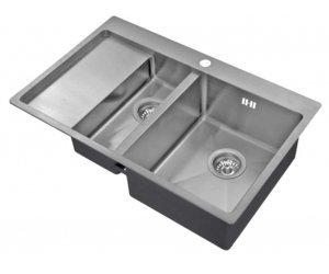 Мойка Zorg Inox R 5178-2-R/L, 78 х 51 см, брашированная матовая нержавеющая сталь