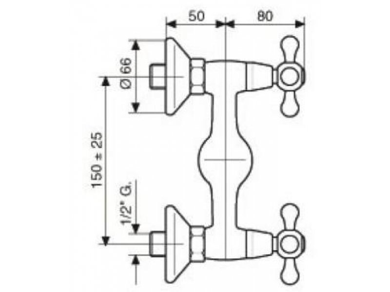 Купить Смеситель для душа Emmevi Deco Classic 12002OR, золото