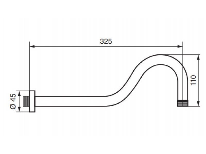 Купить Кронштейн для душа Emmevi Twist C00684CR, хром