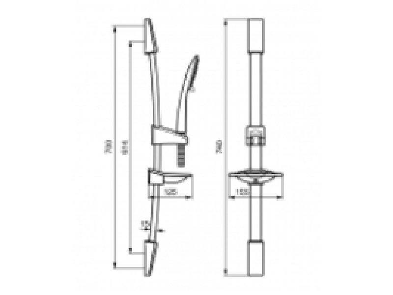 Купить Душевой комплект Emmevi C06686CR, хром