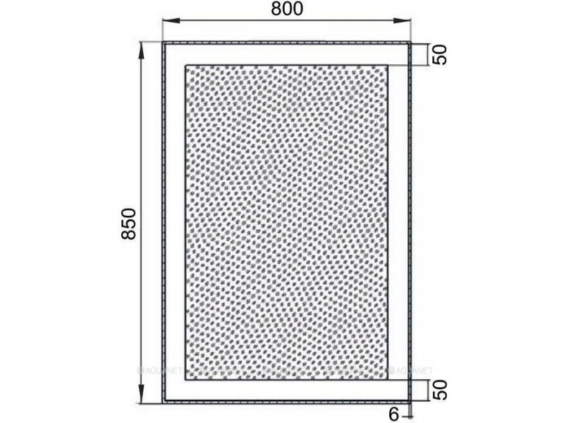 Купить Зеркало Aquanet Алассио 8085 c Led подсветкой, белый, 00196634