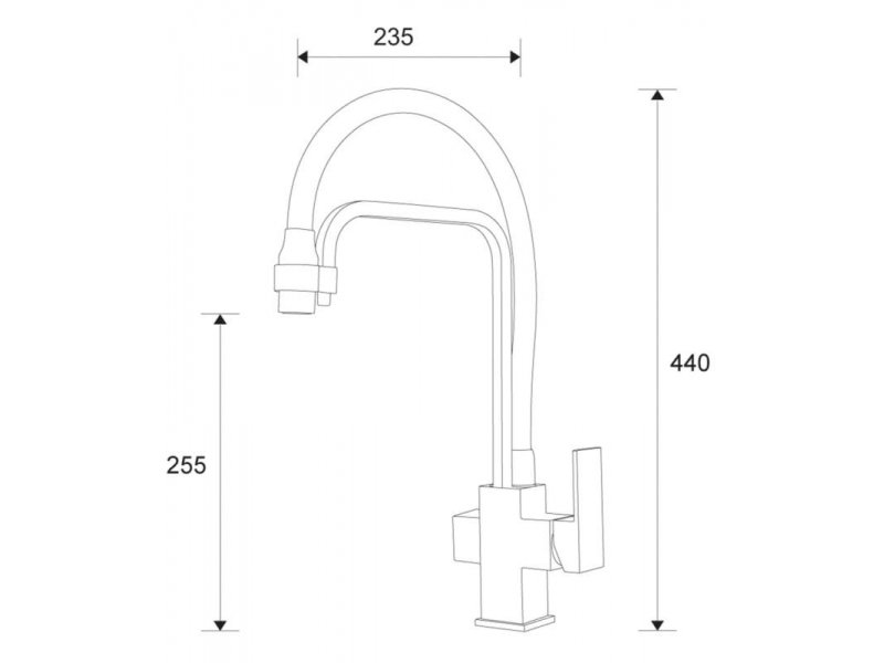 Купить Смеситель Zorg Clean Water ZR 341-8 YF для кухни под фильтр, хром/белый