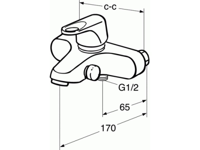 Купить Смеситель Gustavsberg Nordic 41112133 для ванны и душа