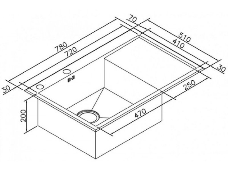 Купить Мойка Zorg Inox X-7851-R, чаша справа