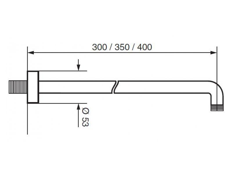 Купить Кронштейн для душа Emmevi Anubis C00679(400)СR, хром