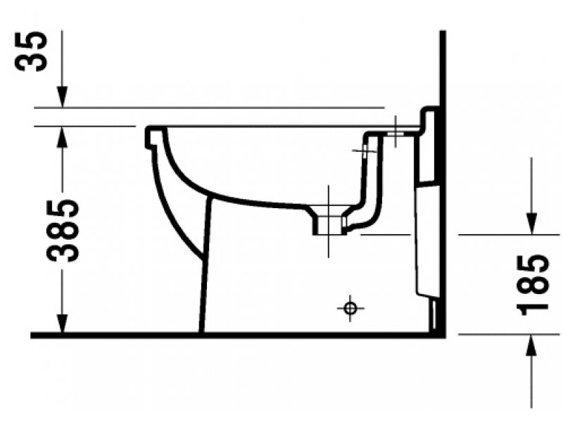 Купить Биде Duravit Starck 3 223010 напольное