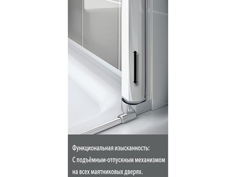 Купить Душевой уголок Kermi Cada Xs CKP5510120VPK 100 х 100 см четверть круга, стекло прозрачное, хром