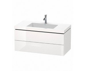 Тумба с раковиной Duravit L-Cube LC6928O2222, подвесная 100 см, белый глянцевый