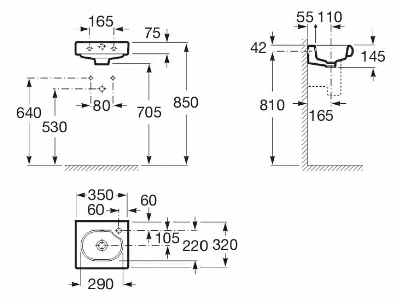 Купить Рукомойник Roca Meridian Compact 327249000 35 см