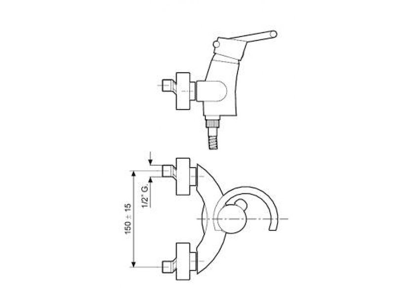 Купить Смеситель для душа Emmevi Twist 6602CR, хром