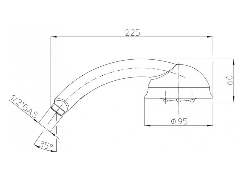 Купить Лейка ручная Bossini AMBRA B00078.022, бронза