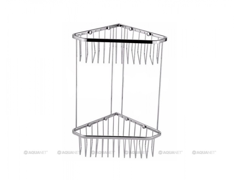 Купить Полочка Aquanet 8191, 30 см, двухъярусная, угловая (199904)