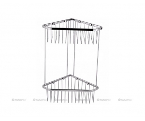 Полочка Aquanet 8191, 30 см, двухъярусная, угловая (199904)